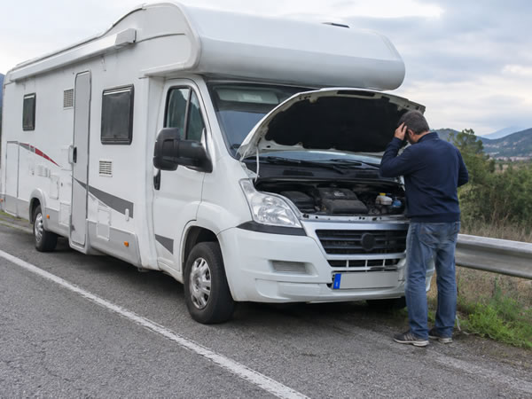 camping car en panne
